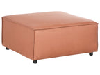  Ottoman BRANDE Faux Leather Golden Brown
