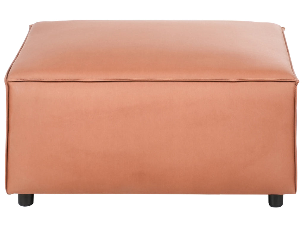  Ottoman BRANDE Faux Leather Golden Brown
