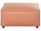  Ottoman BRANDE Faux Leather Golden Brown