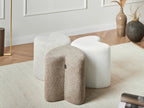  Pouffe SCOTIA Chenille Light Brown