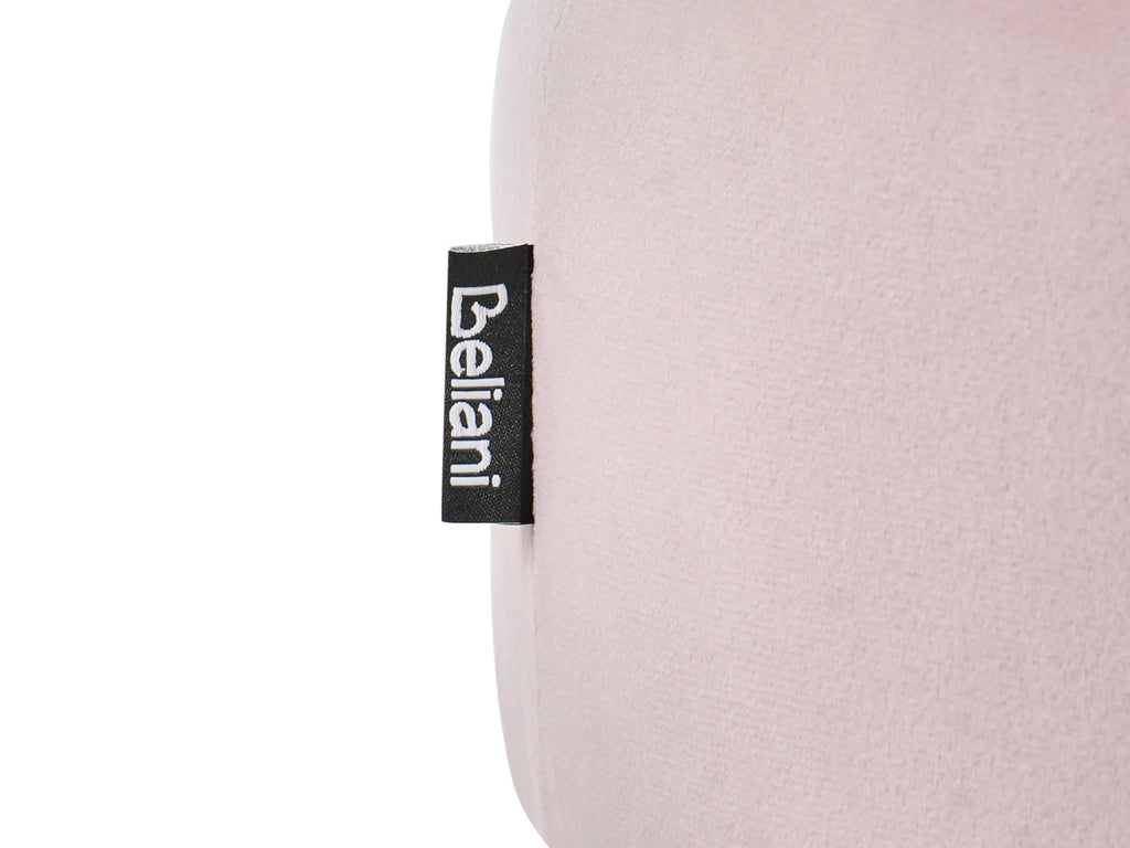  Footstool DELCO Velvet Pastel Pink