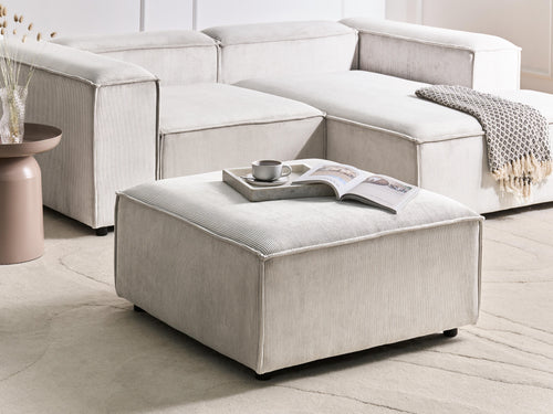  Ottoman ARDAL Corduroy Off-White