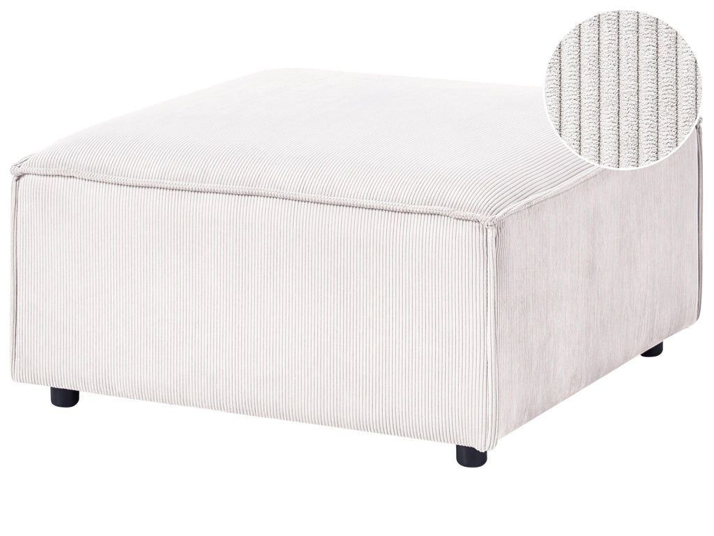  Ottoman ARDAL Corduroy Off-White