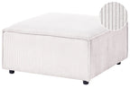  Ottoman ARDAL Corduroy Off-White