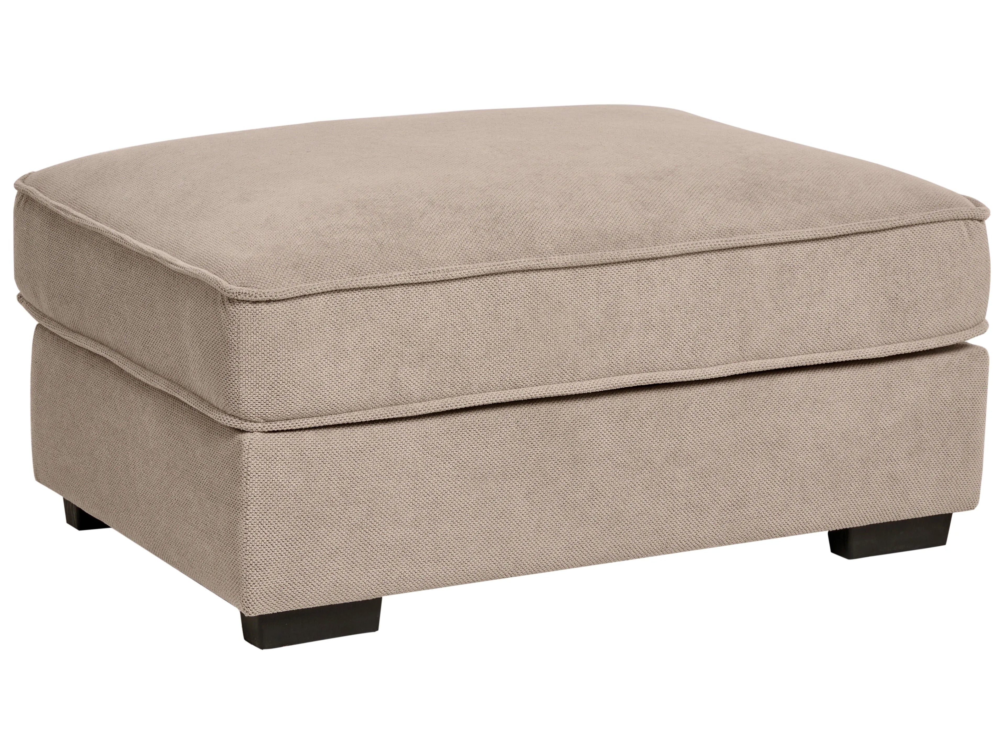  Ottoman KOLDING Fabric Taupe