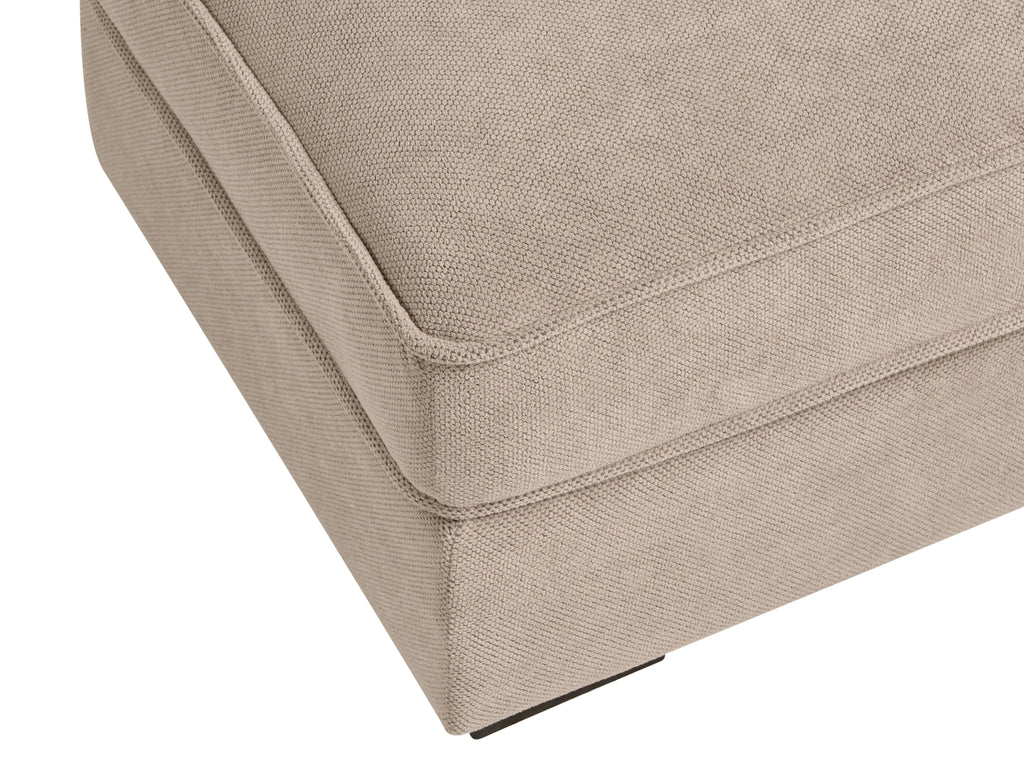  Ottoman KOLDING Fabric Taupe