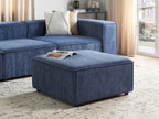  Ottoman ARDAL Corduroy Dark Blue