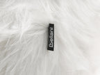 Animal Stool WOOLLY Faux Fur White Rhino