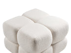  Pouffe CALIENTE Boucle Off-White