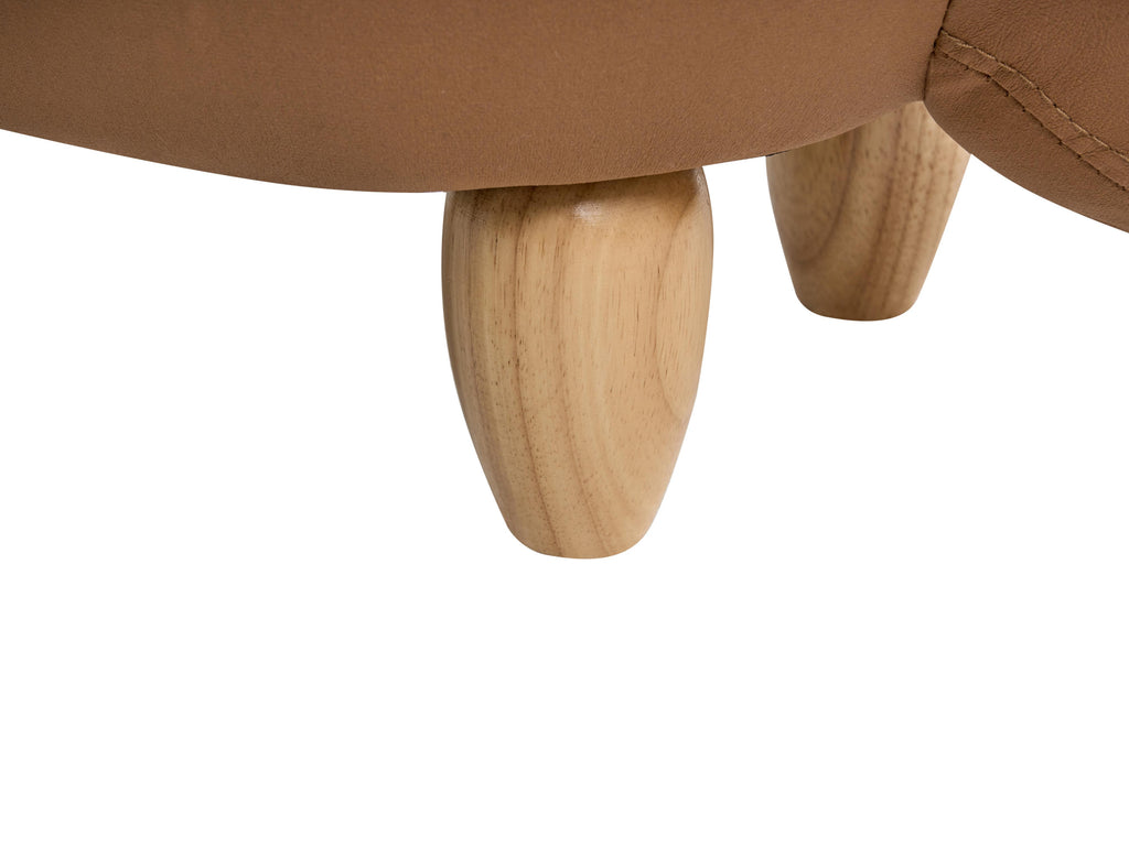  Storage Animal Stool TRICERATOPS Fabric Brown Dinosaur