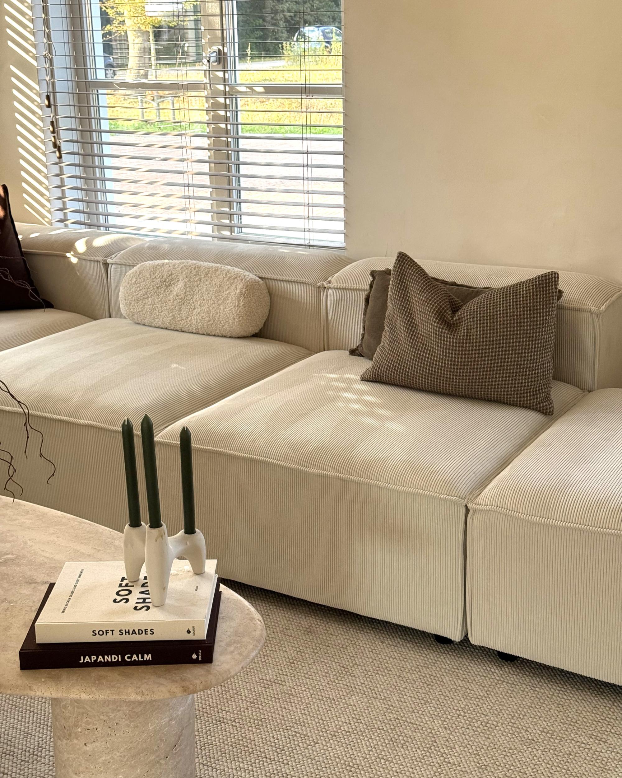  Ottoman ARDAL Corduroy Off-White