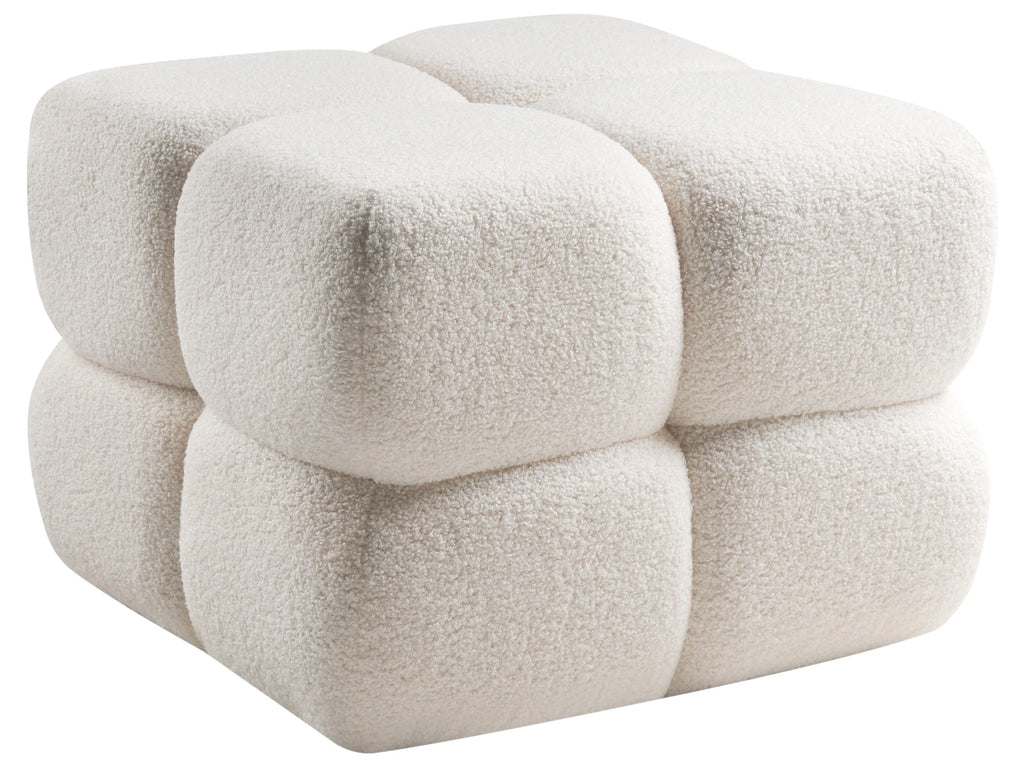  Pouffe CALIENTE Boucle Off-White