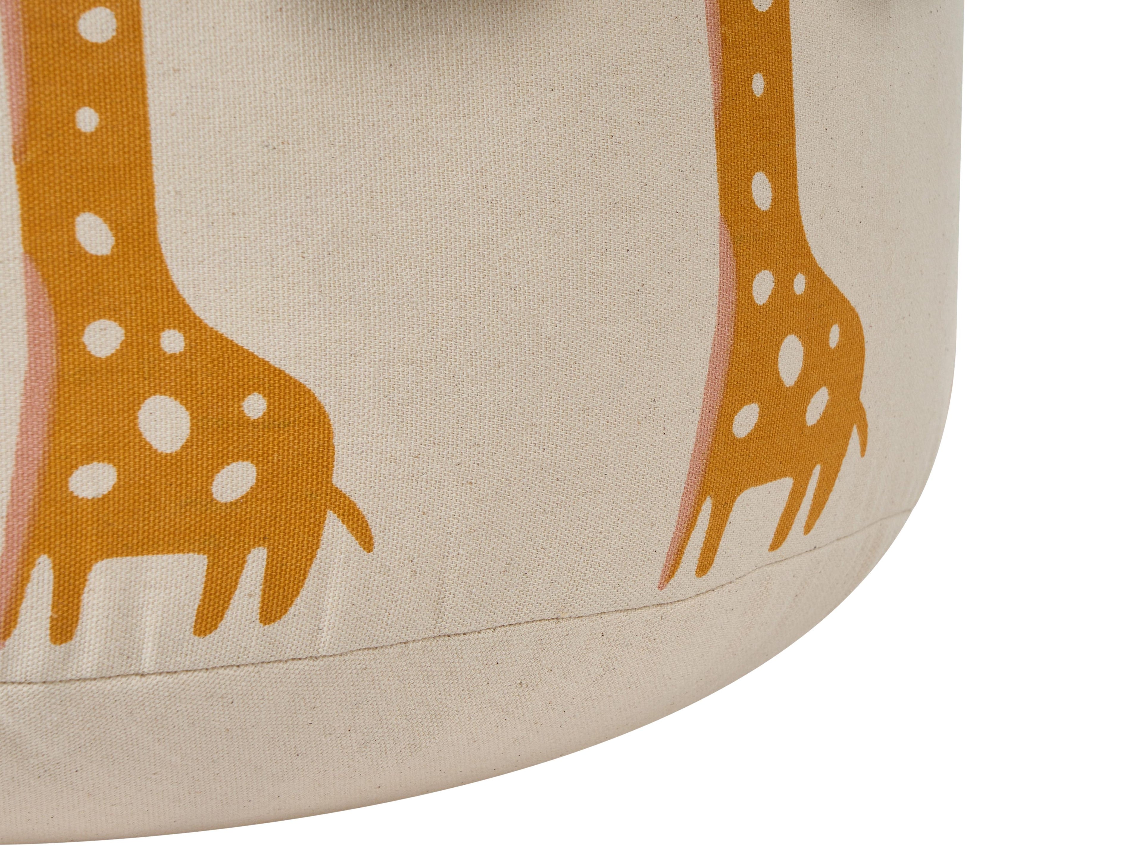  Kids Pouffe KARTEE Cotton Beige