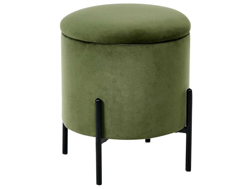  Storage Pouffe WENONA Velvet Dark Green