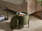  Storage Pouffe WENONA Velvet Dark Green