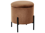  Storage Pouffe WENONA Velvet Dark Brown