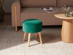  Storage Stool NEELY Velvet Emerald Green