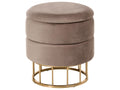  Storage Pouffe ELGIN Velvet Taupe
