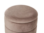  Storage Pouffe ELGIN Velvet Taupe