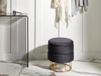  Storage Pouffe ELGIN Velvet Black