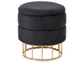  Storage Pouffe ELGIN Velvet Black