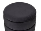  Storage Pouffe ELGIN Velvet Black