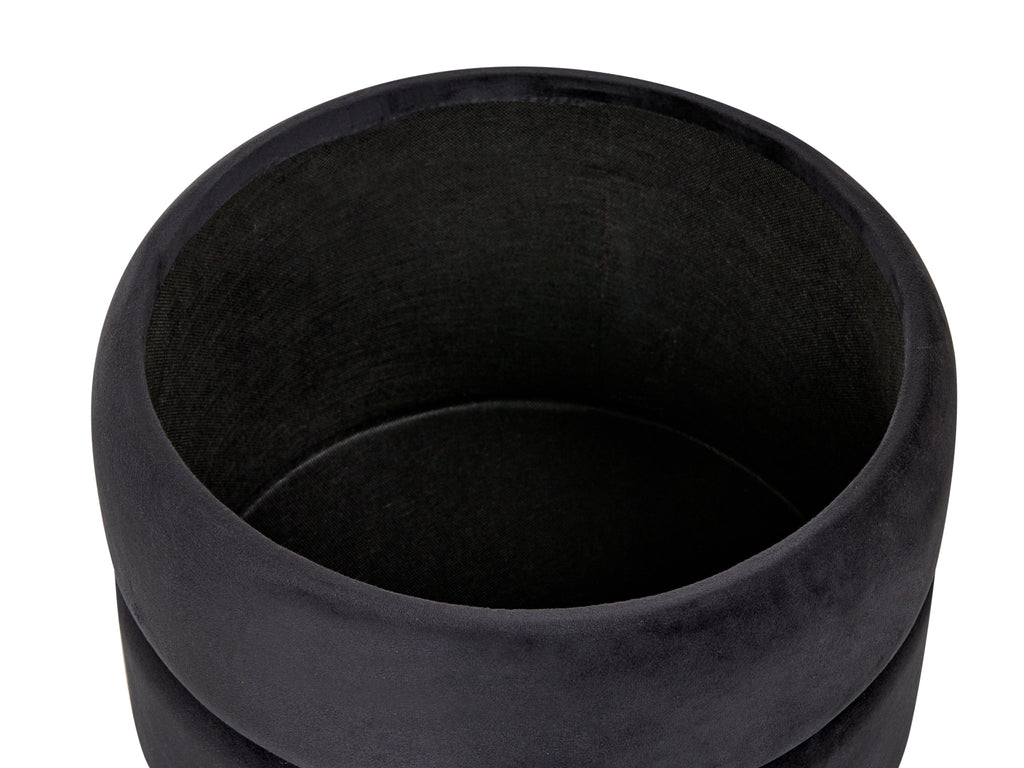  Storage Pouffe ELGIN Velvet Black