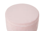  Storage Pouffe SILAS Velvet Pastel Pink