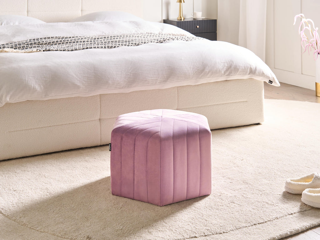  Pouffe MURIETTA Velvet Light Violet