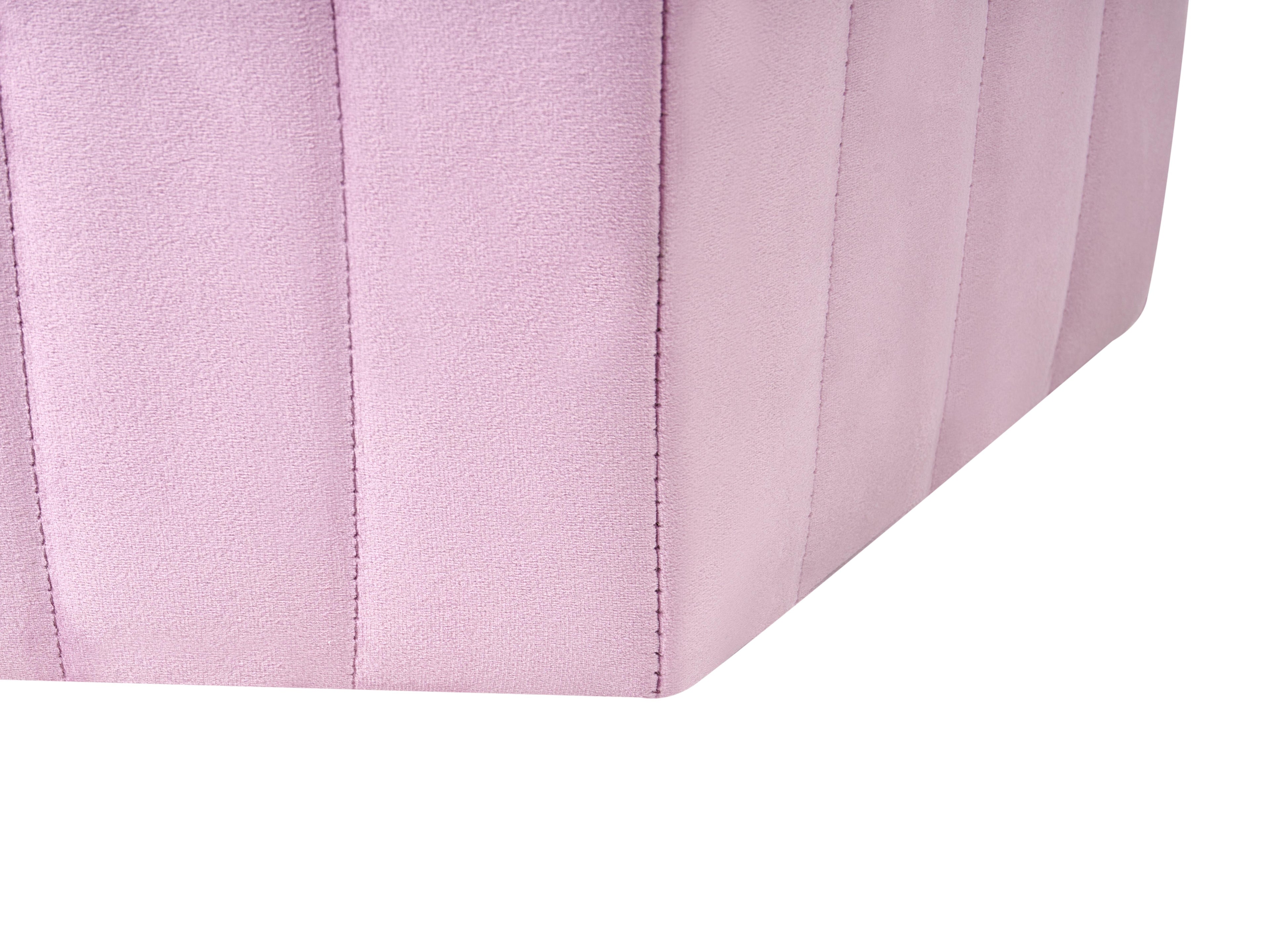  Pouffe MURIETTA Velvet Light Violet