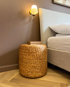  Pouffe BICHIR Water Hyacinth Beige