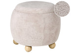  Storage Pouffe ANNABELLA Boucle Light Beige