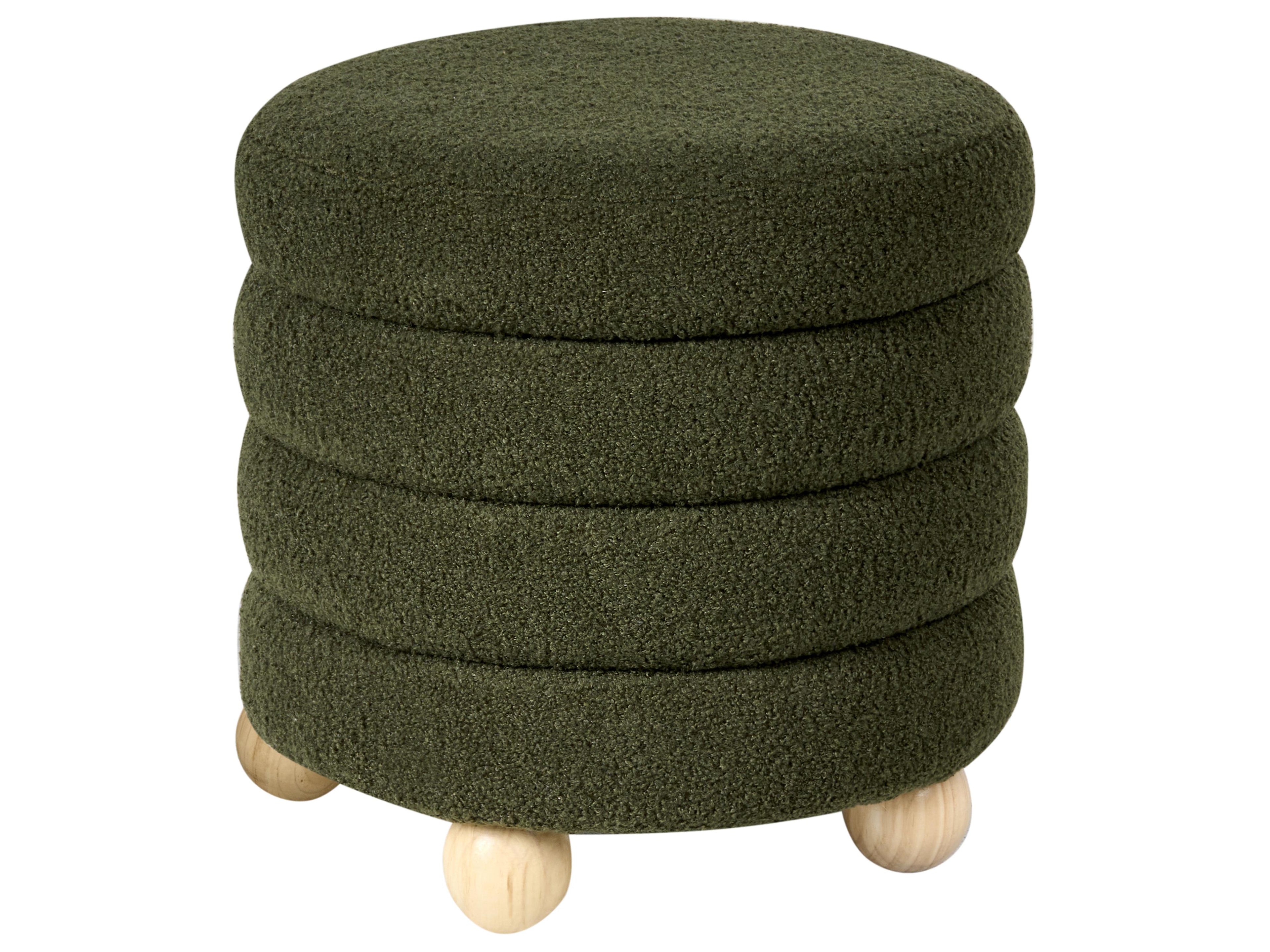  Pouffe CHILLY Boucle Green