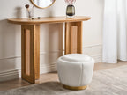  Pouffe IRVING Velvet White