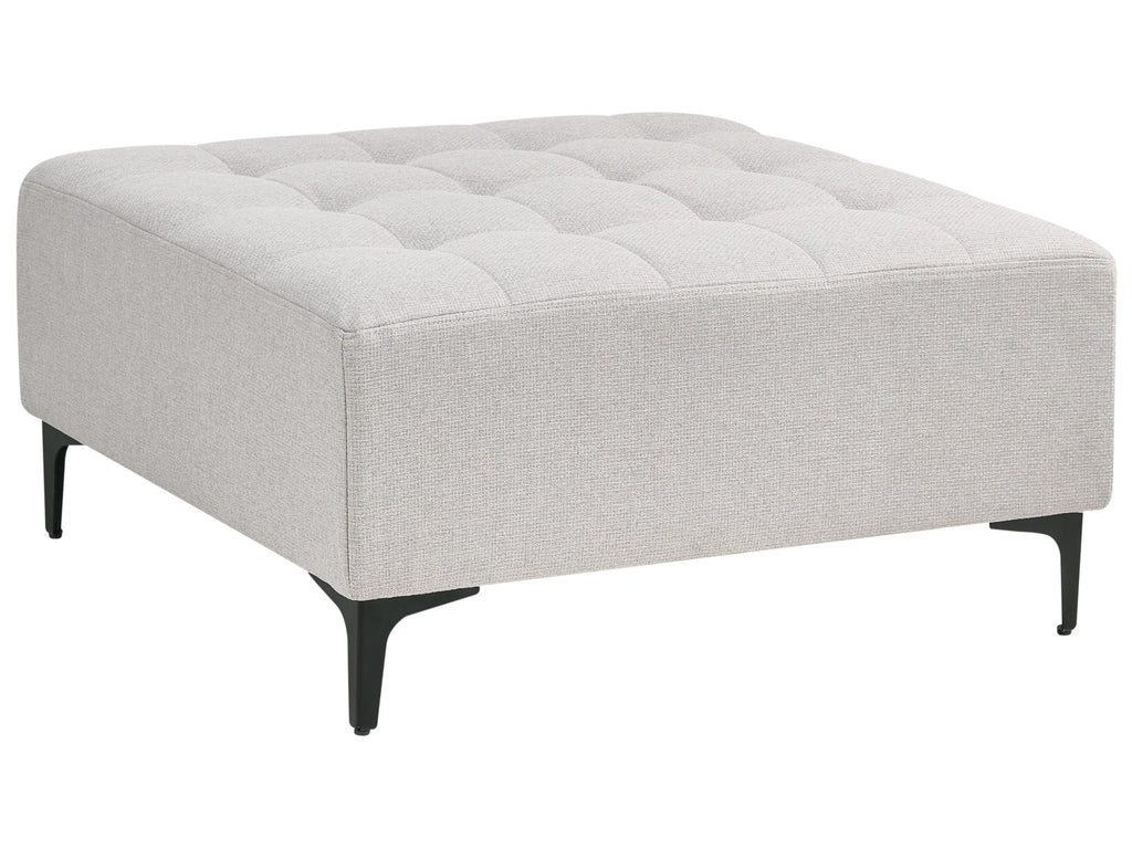 Ottoman ABERDEEN Fabric Light Grey