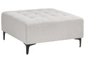  Ottoman ABERDEEN Fabric Light Grey