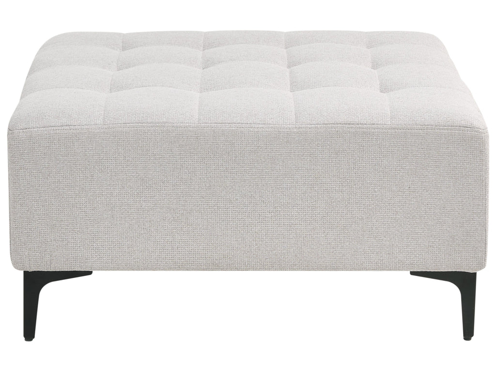  Ottoman ABERDEEN Fabric Light Grey