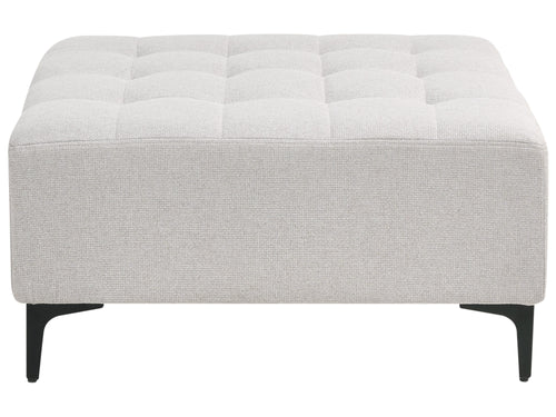  Ottoman ABERDEEN Fabric Light Grey