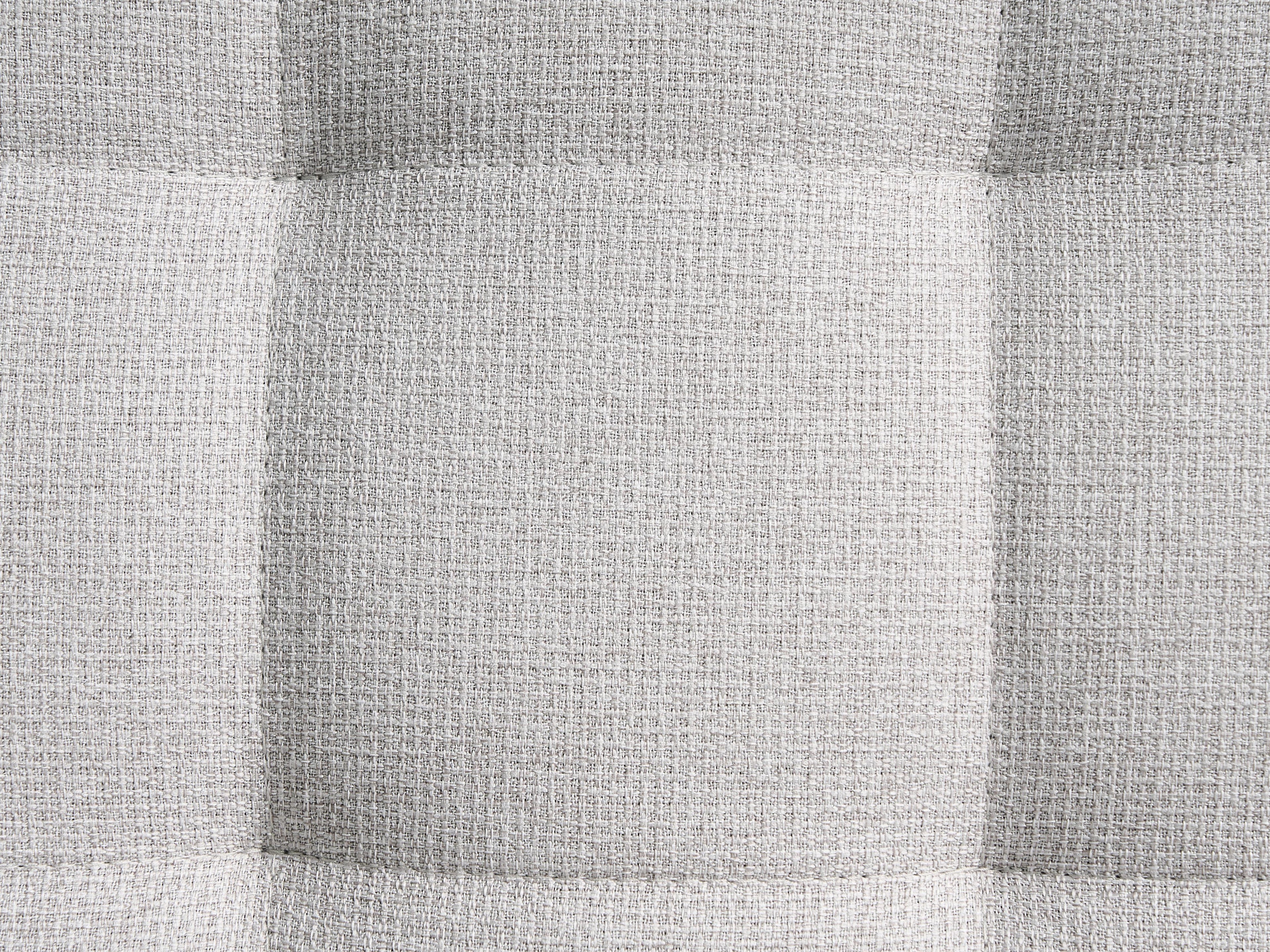  Ottoman ABERDEEN Fabric Light Grey