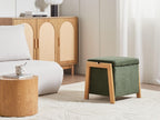  Storage Pouffe EDLAND Fabric Green