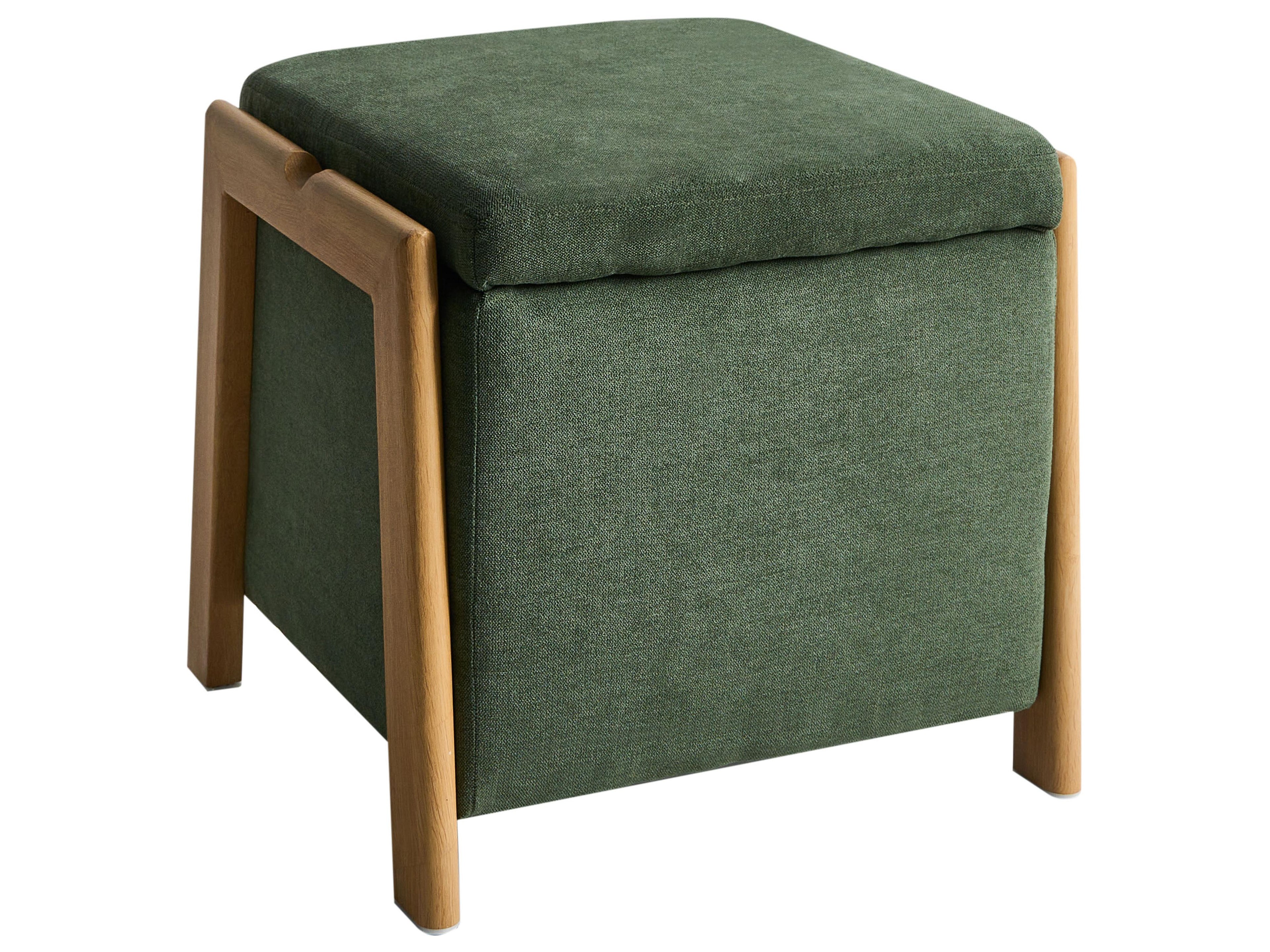  Storage Pouffe EDLAND Fabric Green