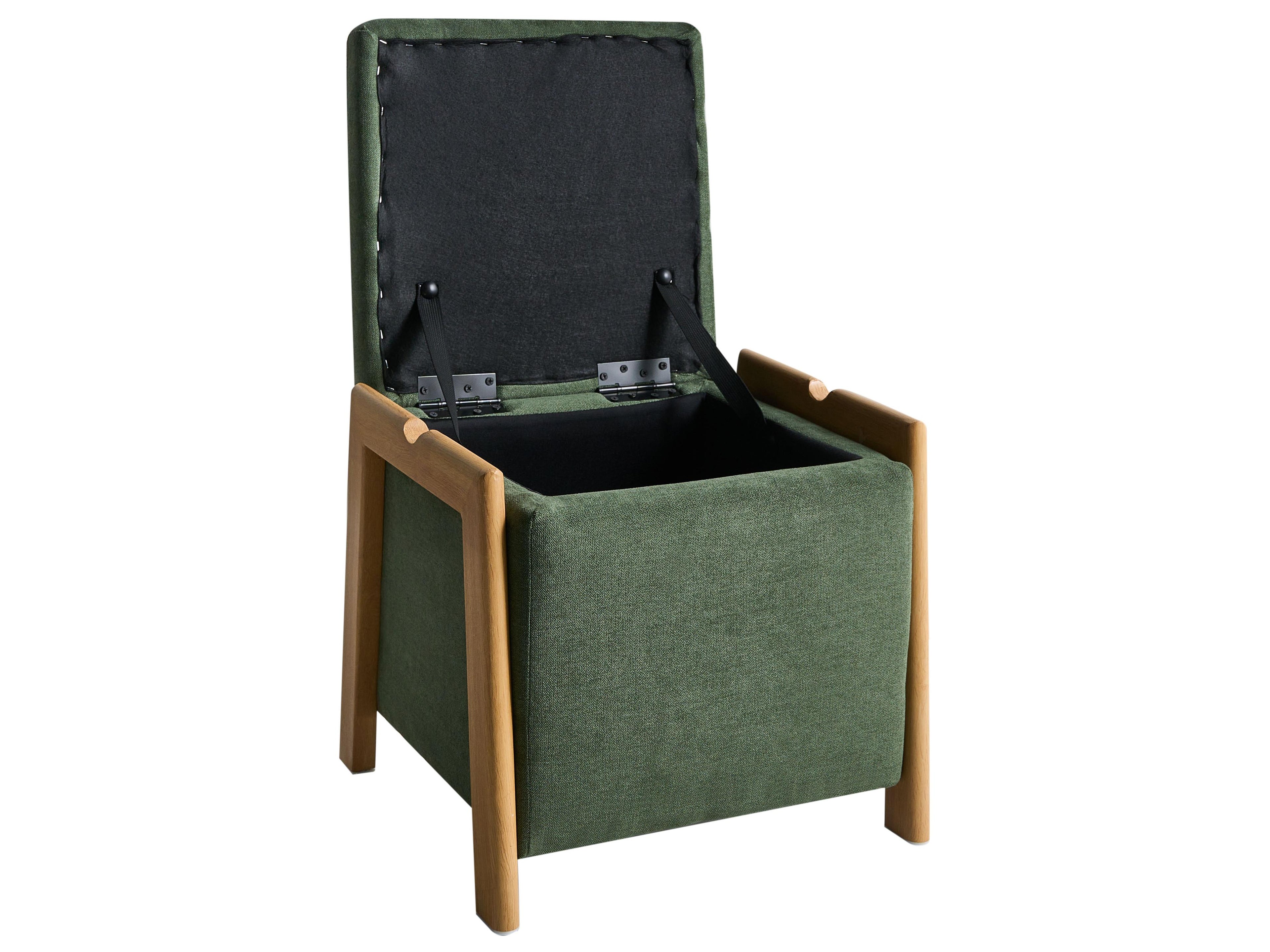  Storage Pouffe EDLAND Fabric Green