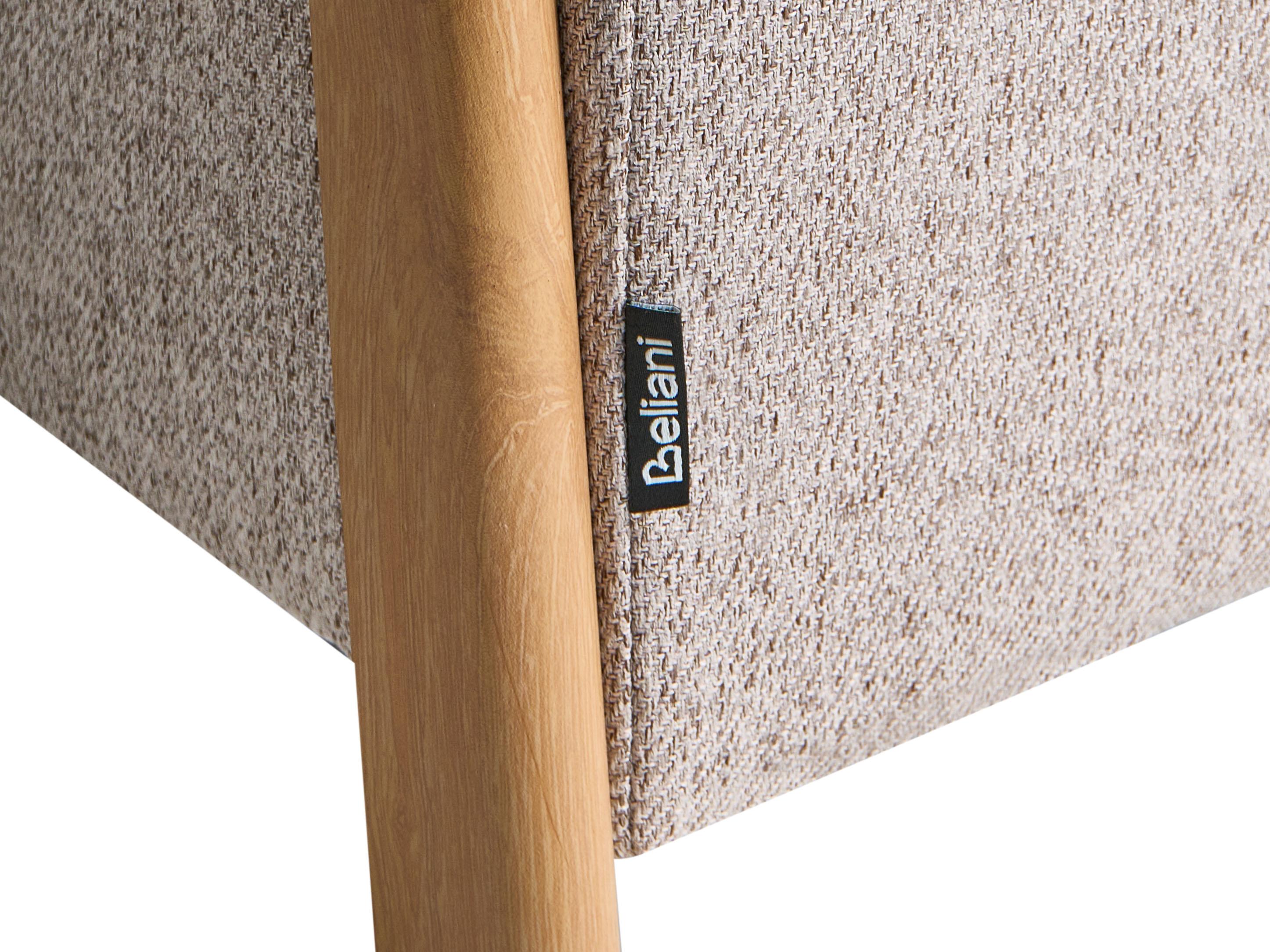  Storage Pouffe EDLAND Fabric Light Brown