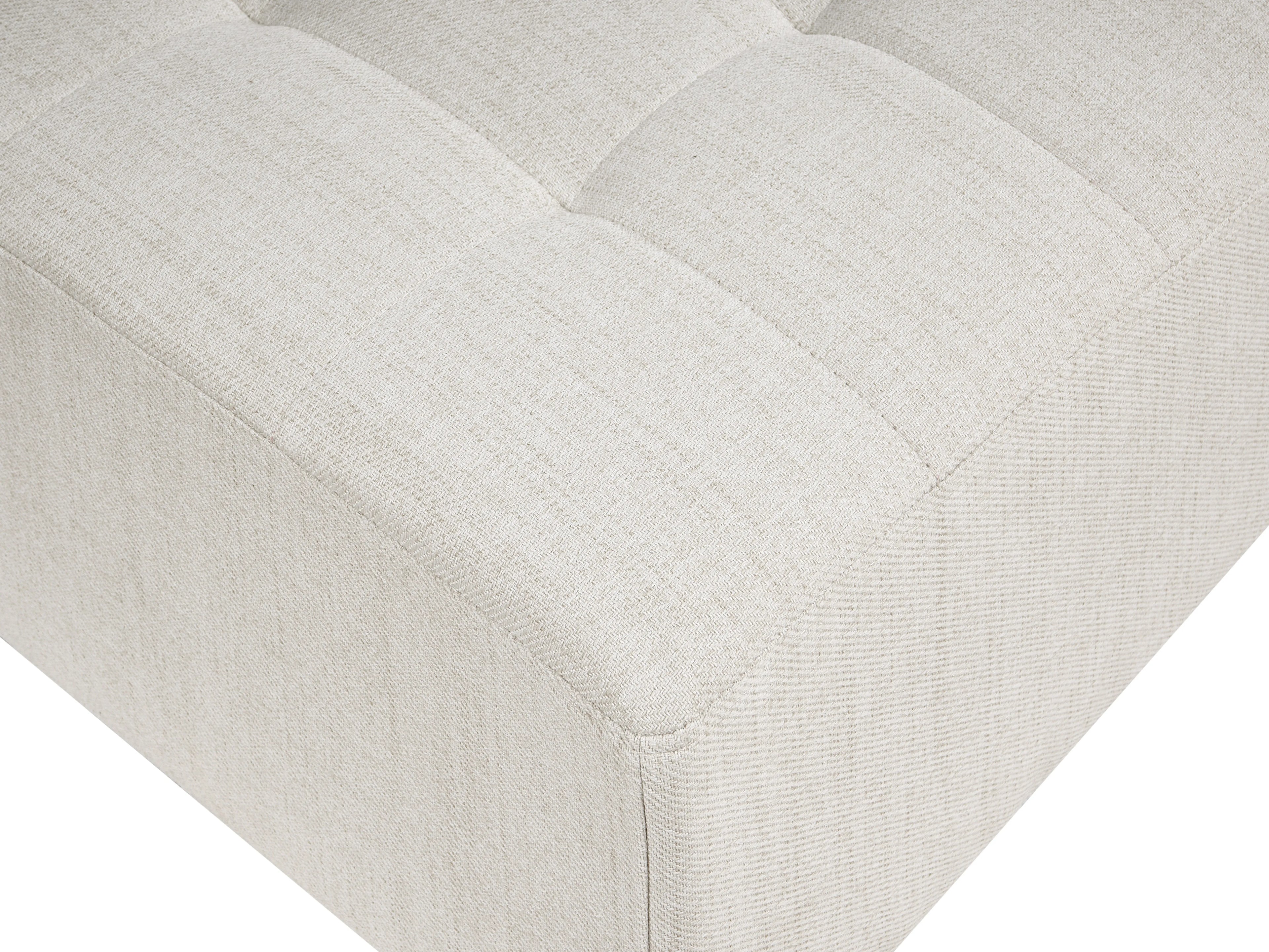  Ottoman ABERDEEN Fabric Off-White