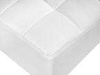  Ottoman ABERDEEN Faux Leather White