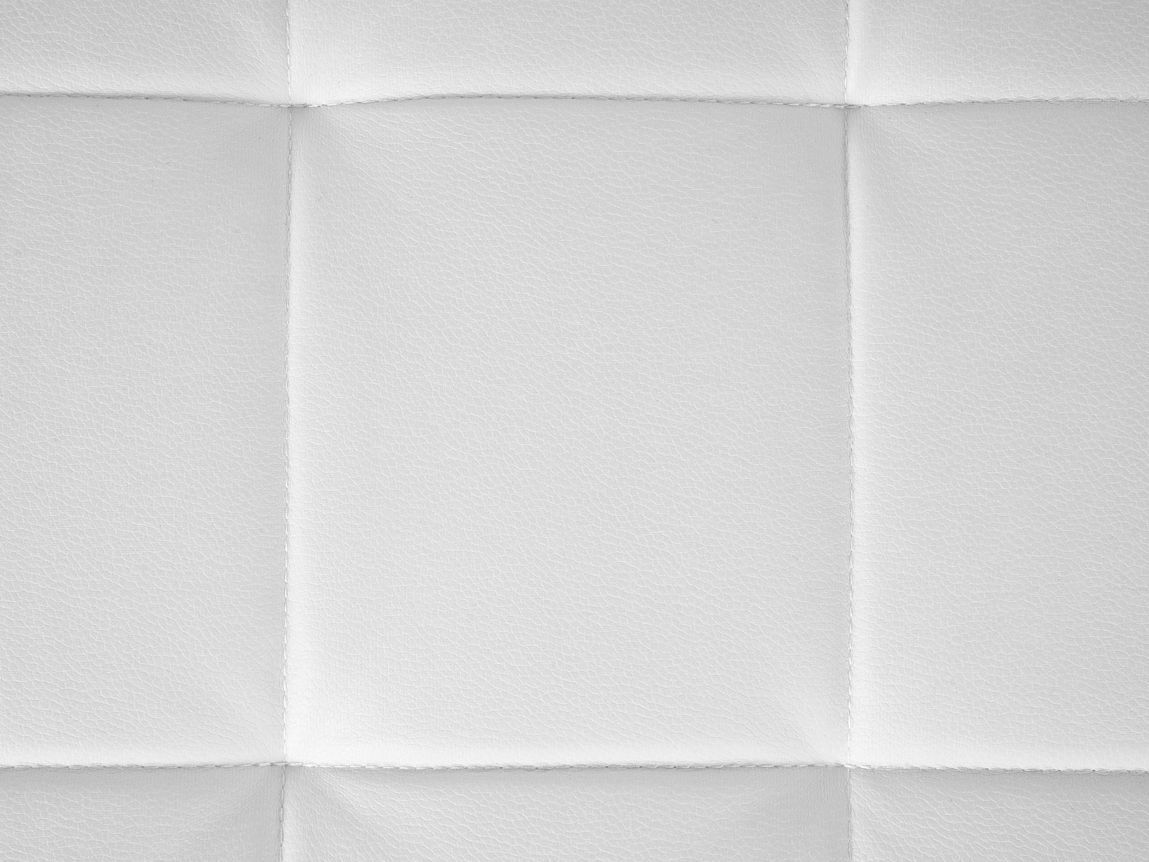  Ottoman ABERDEEN Faux Leather White