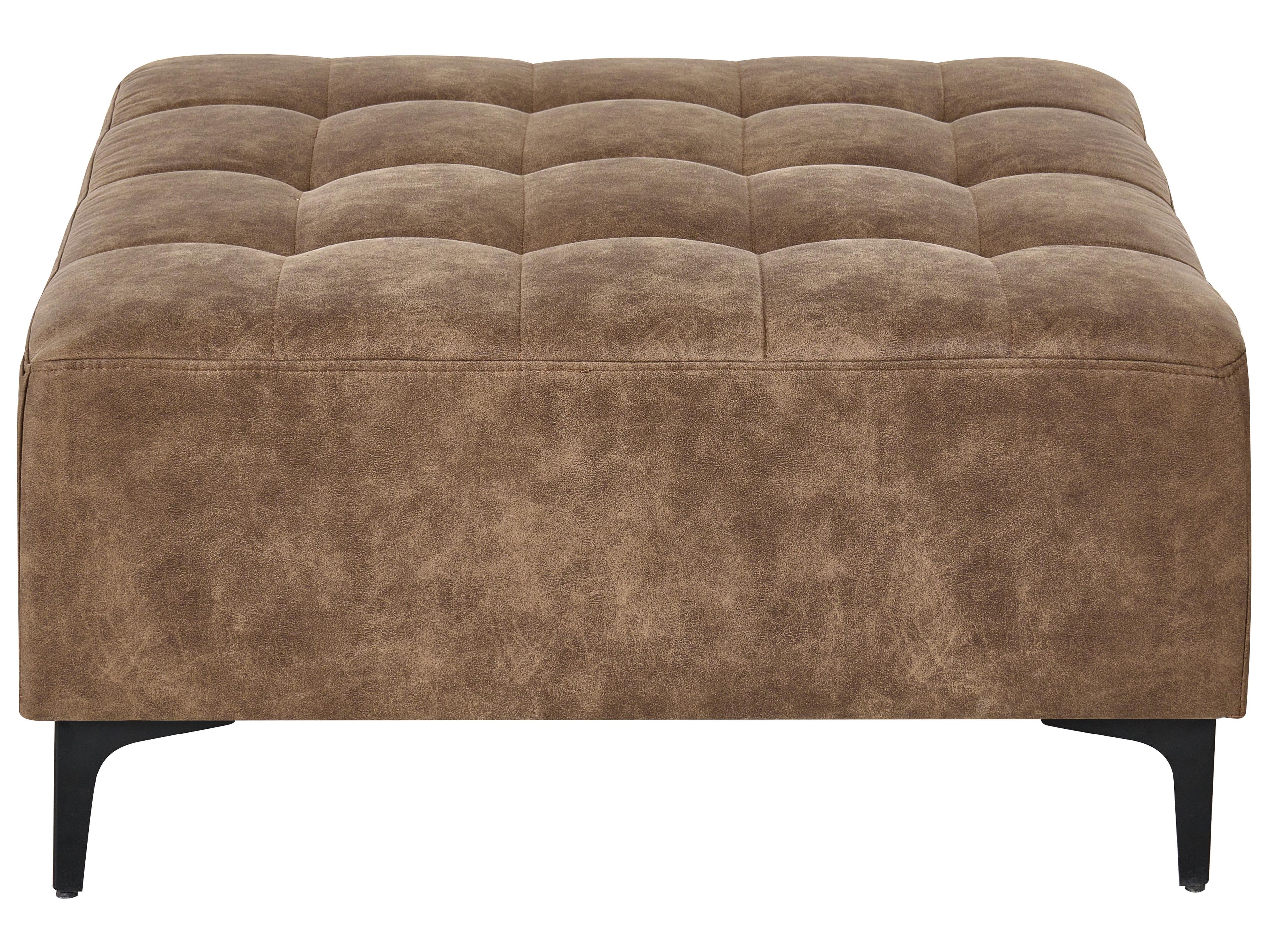  Ottoman ABERDEEN Faux Leather Brown