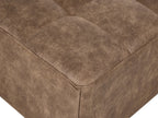  Ottoman ABERDEEN Faux Leather Brown