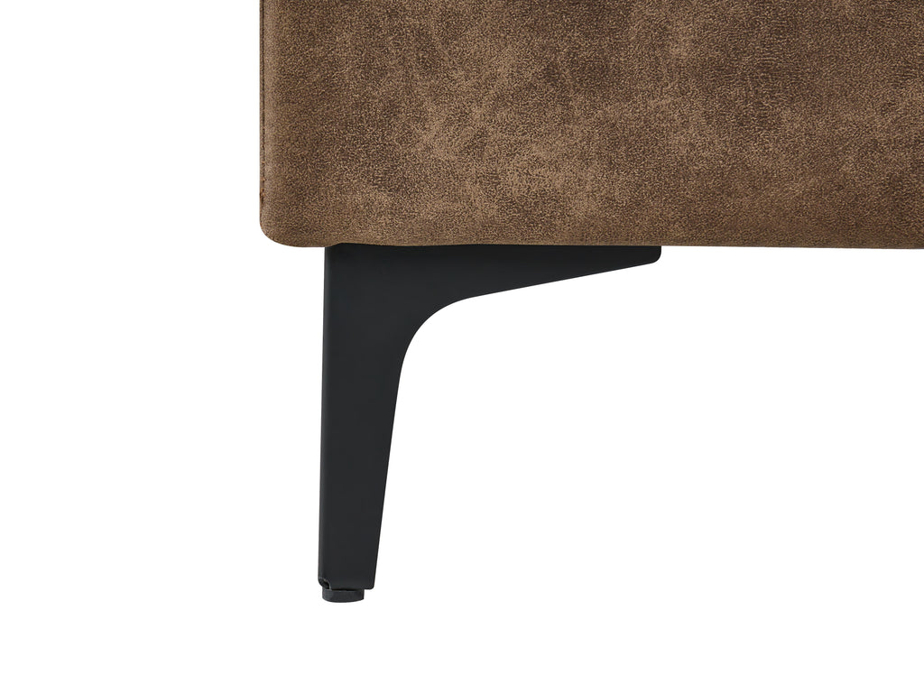  Ottoman ABERDEEN Faux Leather Brown