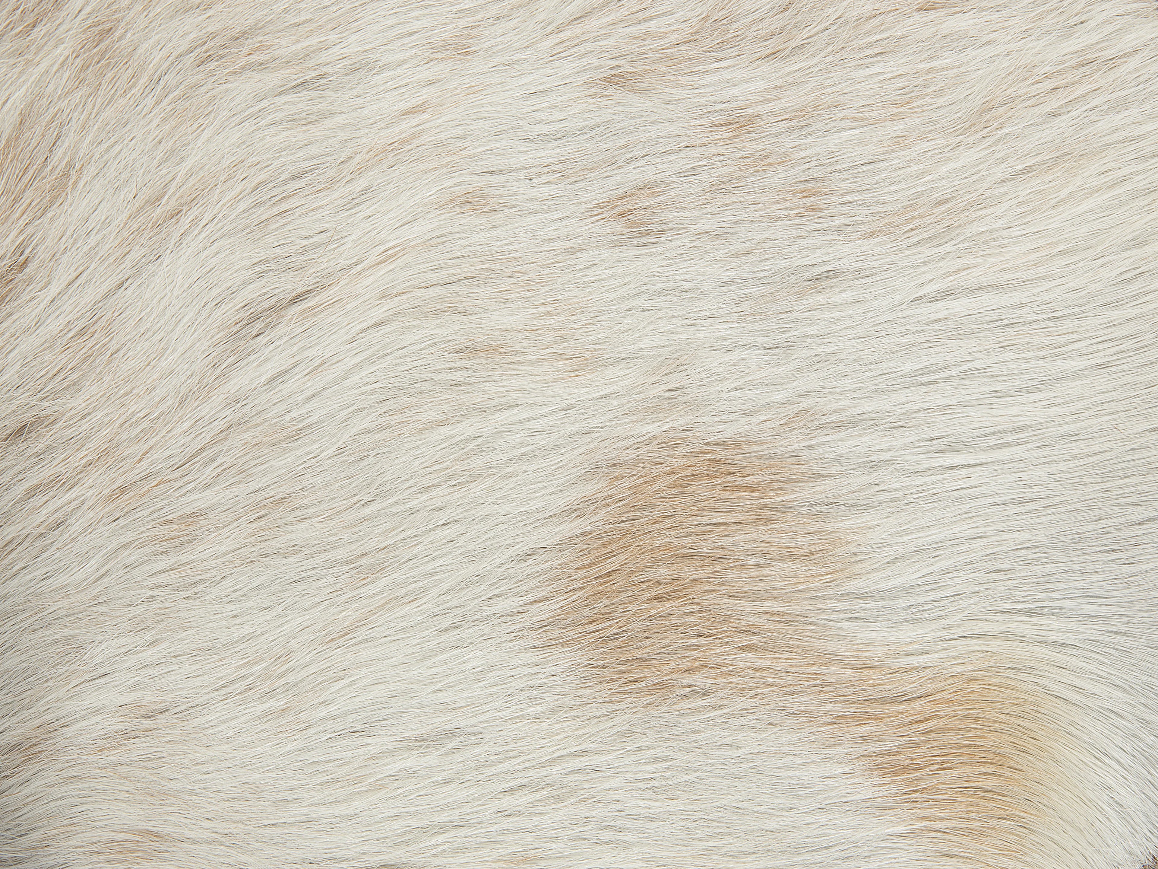  Footstool KENT Leather Golden Brown